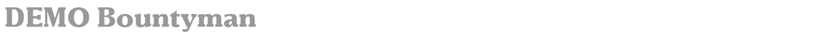 Bountyman font preview